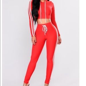 Fashion Nova Tennis Court Set (Red)